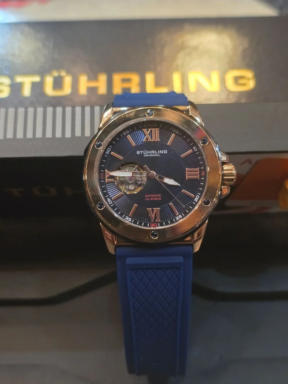 Stuhrling Original Edwardian Automatic 44mm Skeleton